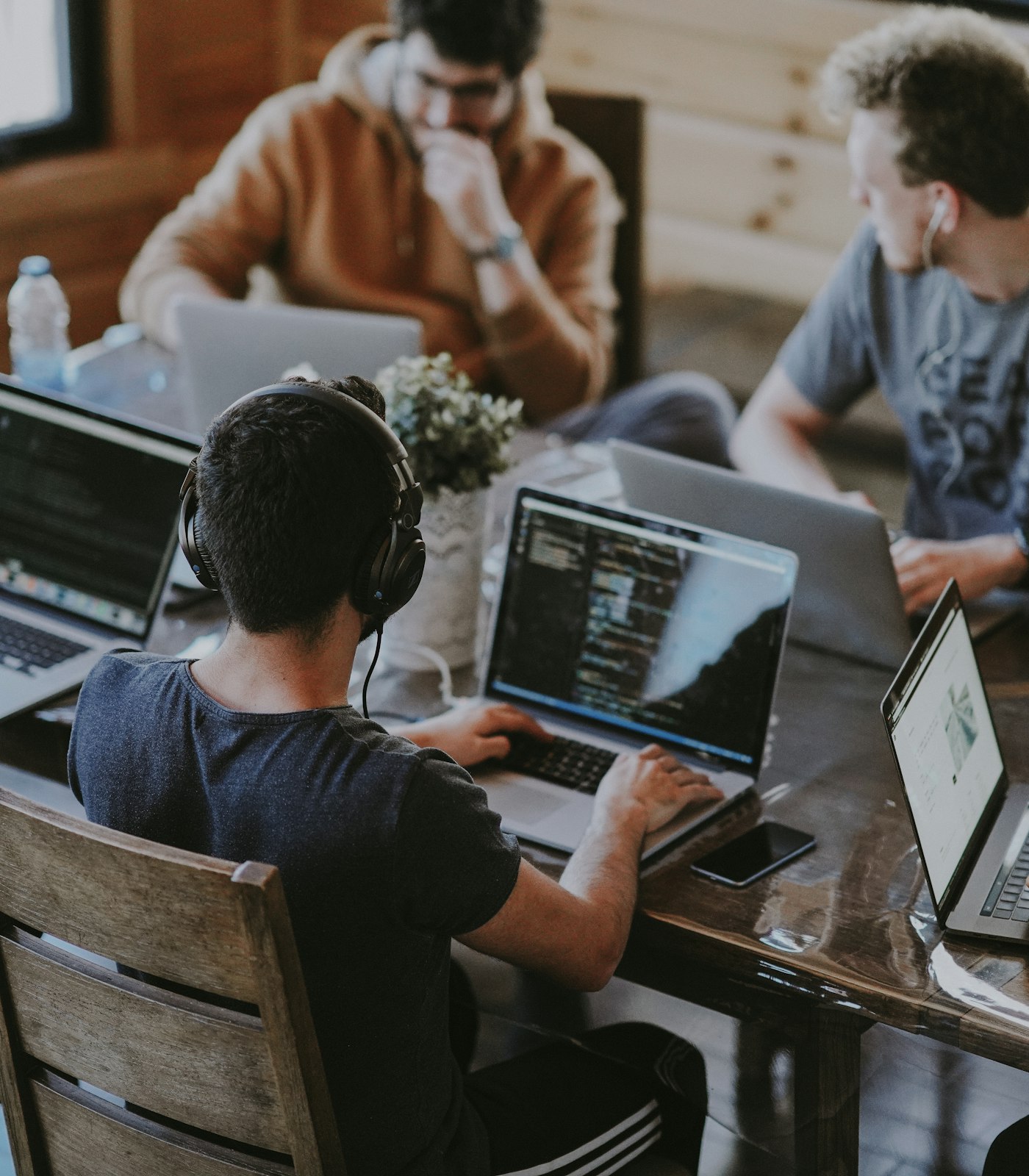 Product team working together