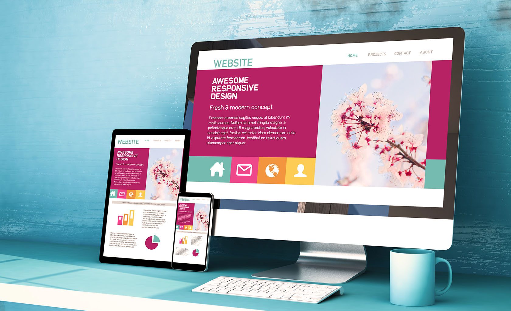 Responsive web design Website seo Search engine optimisation Web design and digital marketing agency Miracle Hong Kong