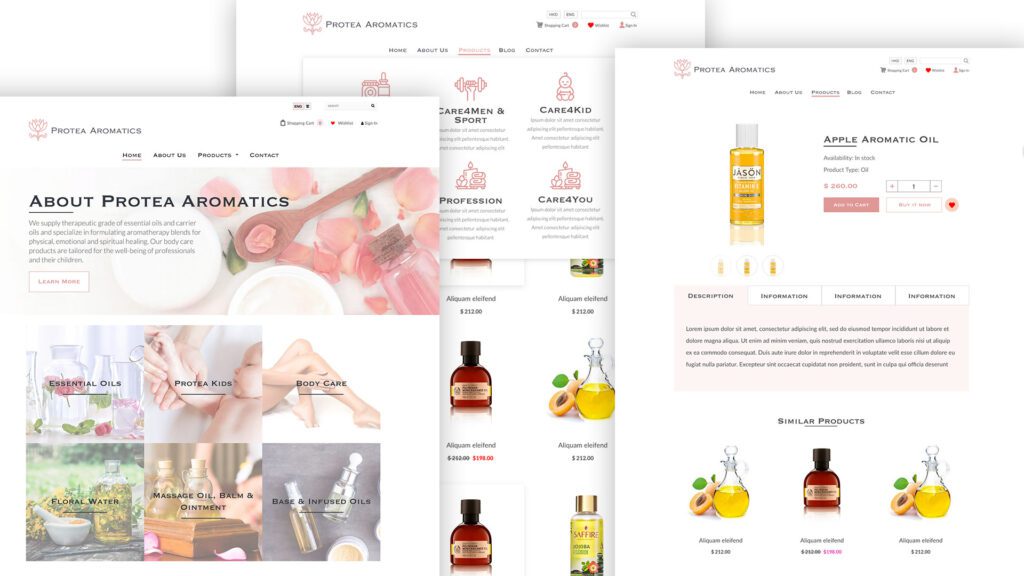 protea aromatics shopify Miracle Digital Ecommerce solution Hong Kong banner